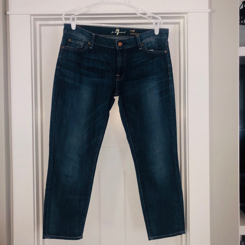 7 For All Mankind Crop Denim Jeans
